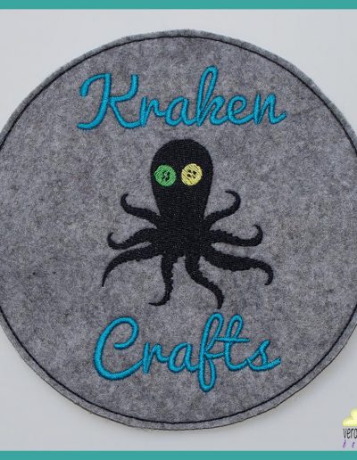 Kraken Crafts Embroidered Patch